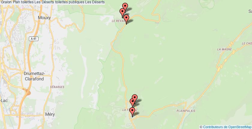 plan toilettes Les Déserts