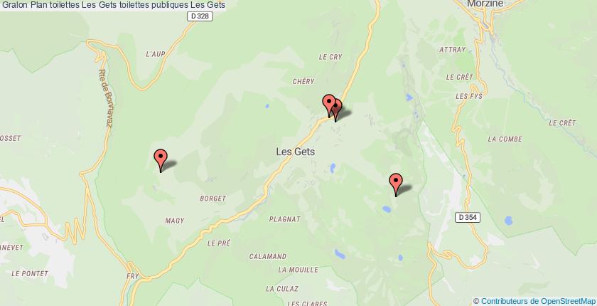 plan toilettes Les Gets