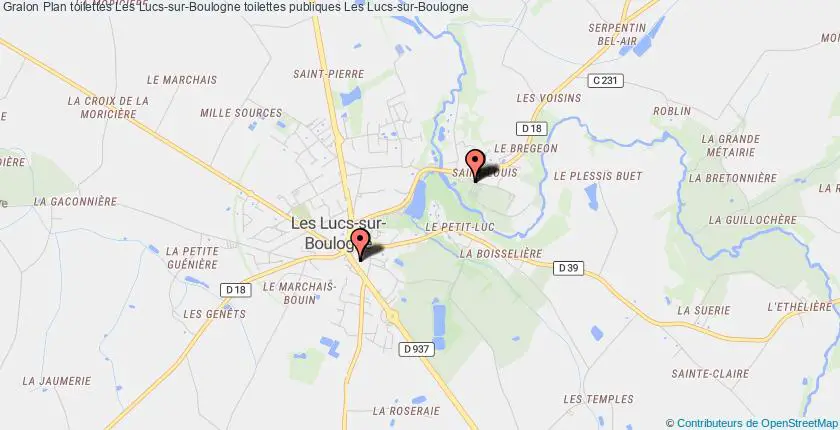 plan toilettes Les Lucs-sur-Boulogne