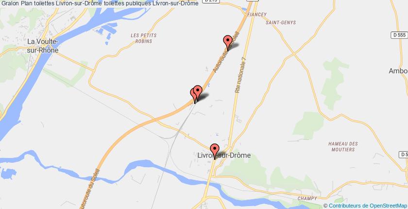 plan toilettes Livron-sur-Drôme