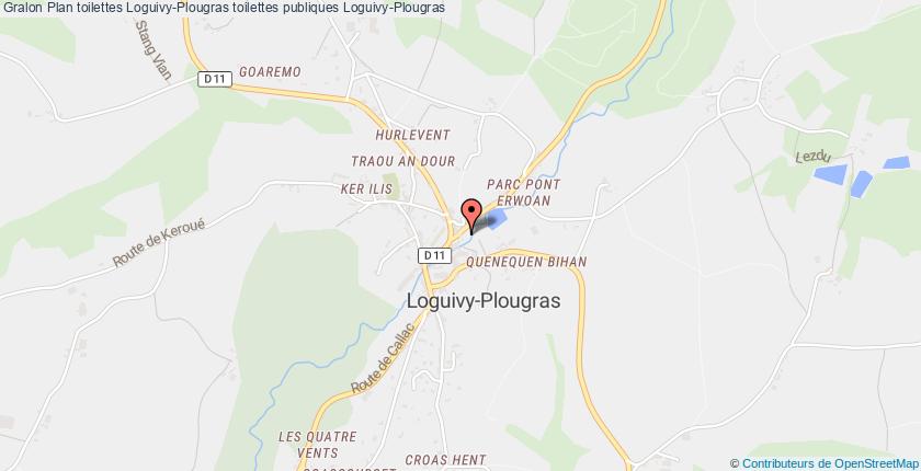 plan toilettes Loguivy-Plougras