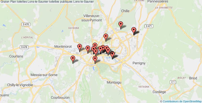 plan toilettes Lons-le-Saunier