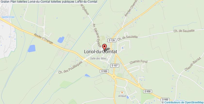 plan toilettes Loriol-du-Comtat