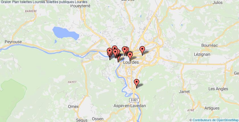 plan toilettes Lourdes