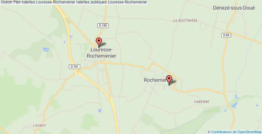 plan toilettes Louresse-Rochemenier