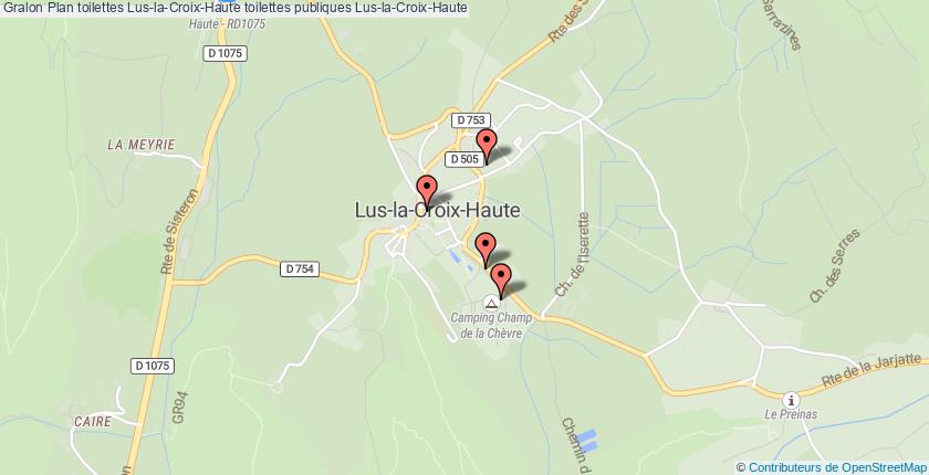 plan toilettes Lus-la-Croix-Haute