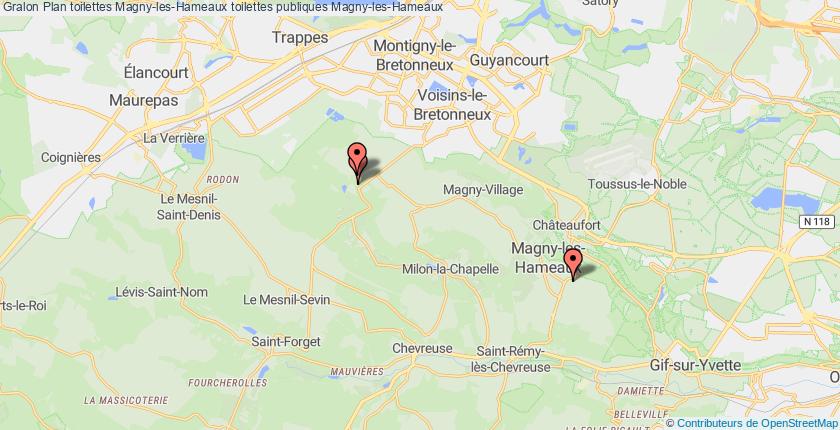 plan toilettes Magny-les-Hameaux