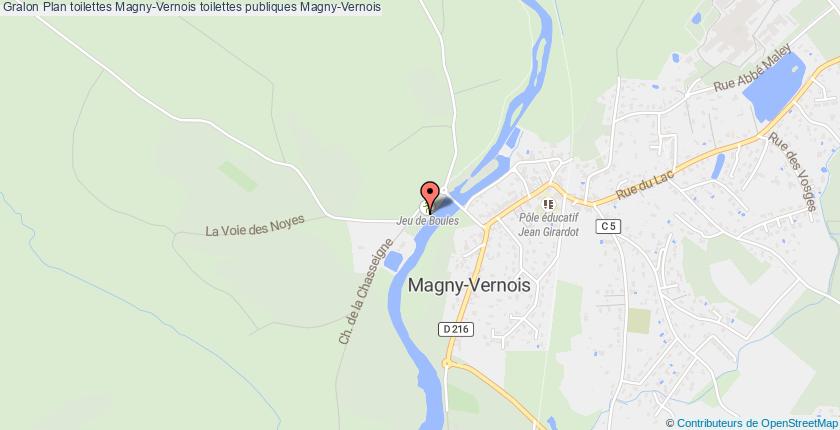 Toilette MagnyVernois liste des toilettes publiques de MagnyVernois