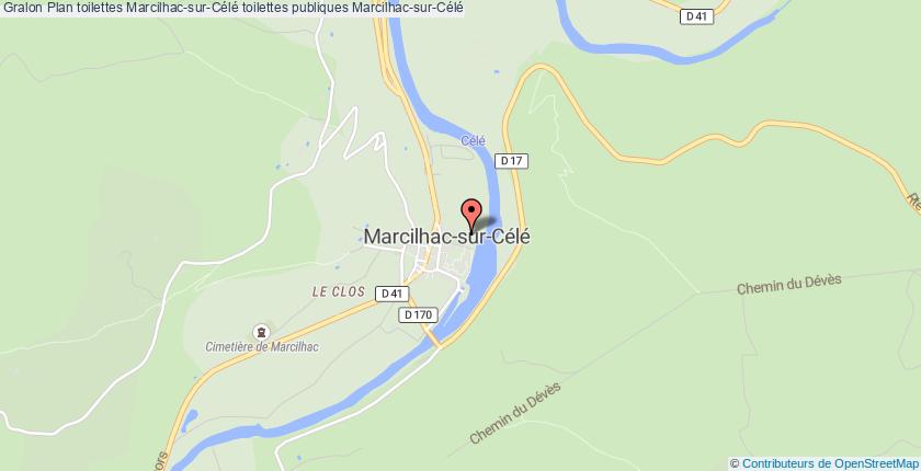 plan toilettes Marcilhac-sur-Célé