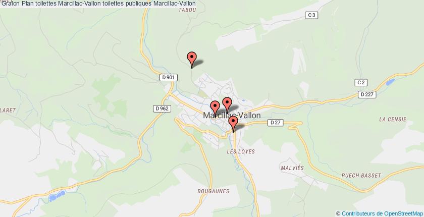plan toilettes Marcillac-Vallon
