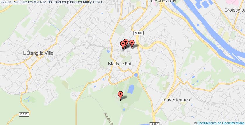 plan toilettes Marly-le-Roi