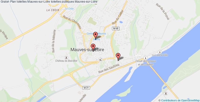 plan toilettes Mauves-sur-Loire