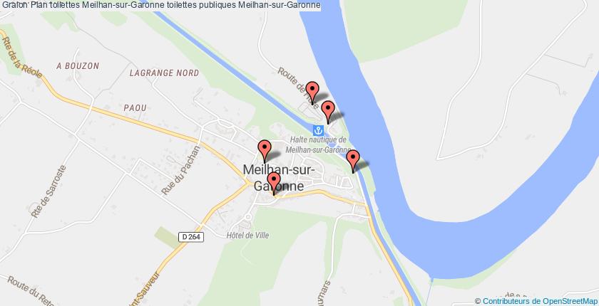 plan toilettes Meilhan-sur-Garonne