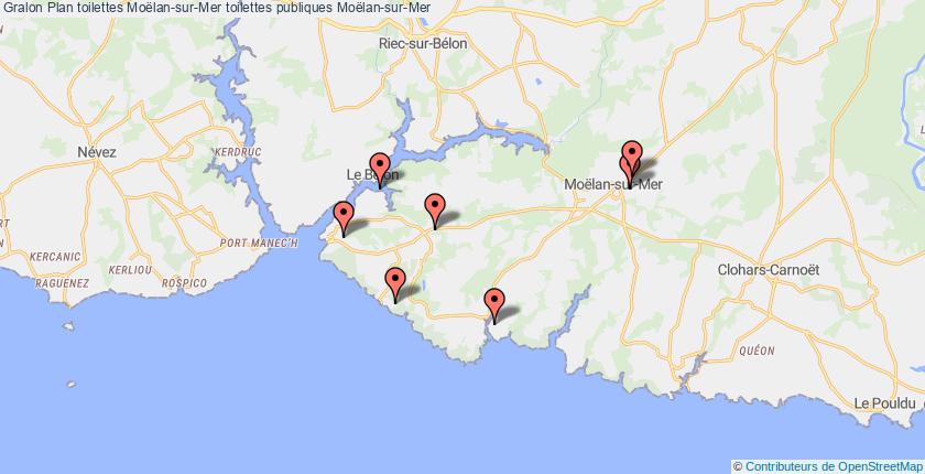 plan toilettes Moëlan-sur-Mer