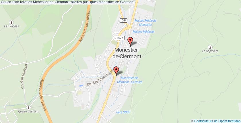 plan toilettes Monestier-de-Clermont