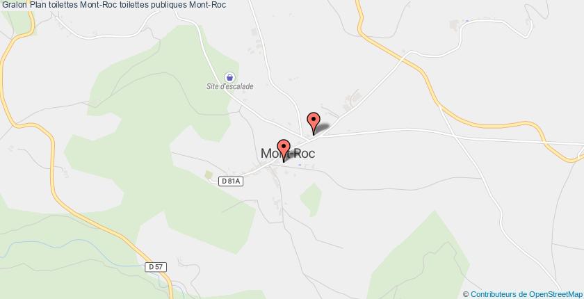 plan toilettes Mont-Roc