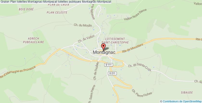 plan toilettes Montagnac-Montpezat