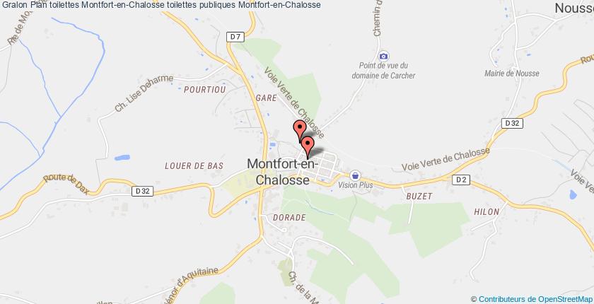 plan toilettes Montfort-en-Chalosse