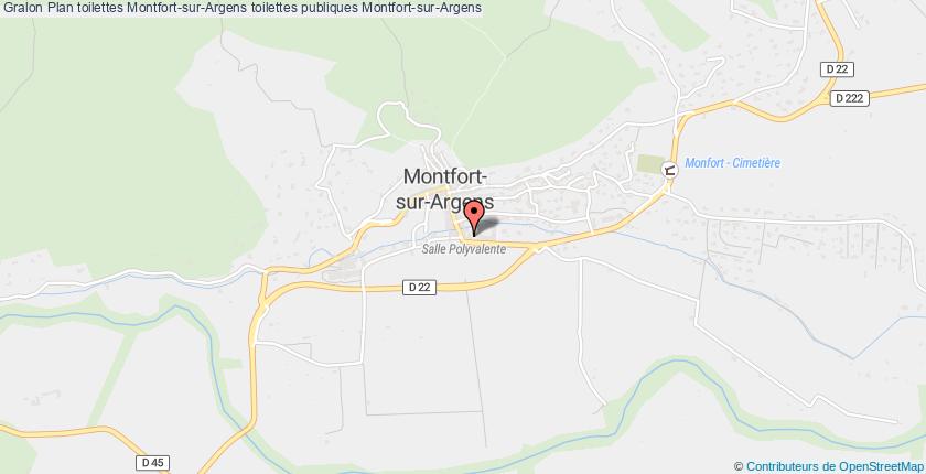 plan toilettes Montfort-sur-Argens