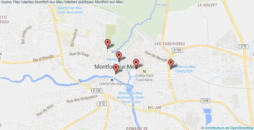 plan toilettes Montfort-sur-Meu