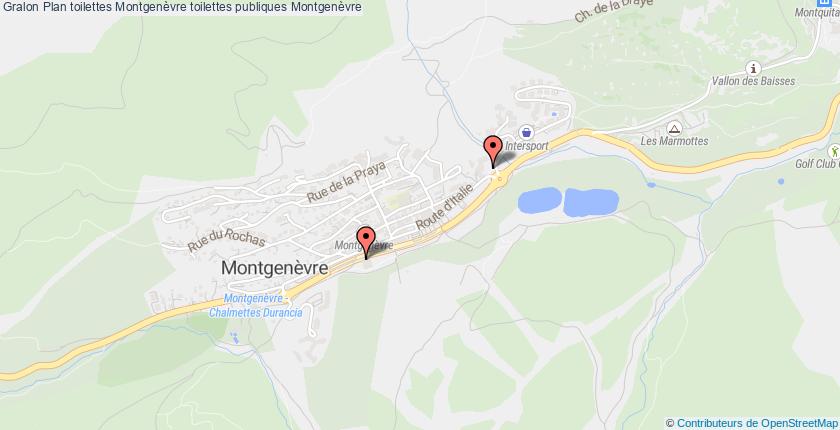plan toilettes Montgenèvre
