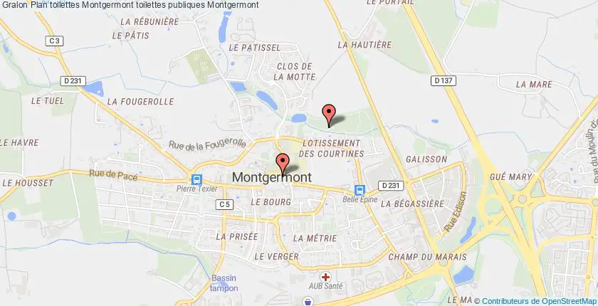 plan toilettes Montgermont