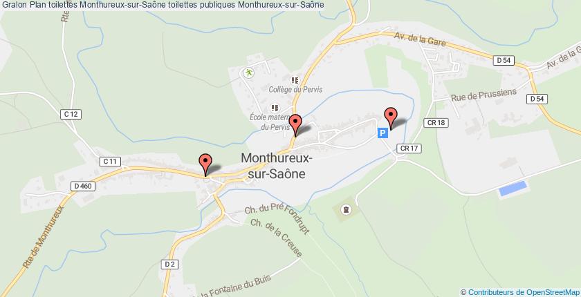plan toilettes Monthureux-sur-Saône