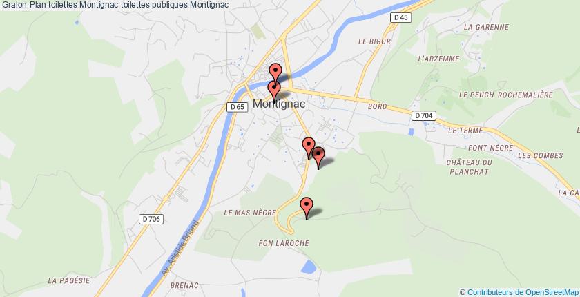 plan toilettes Montignac