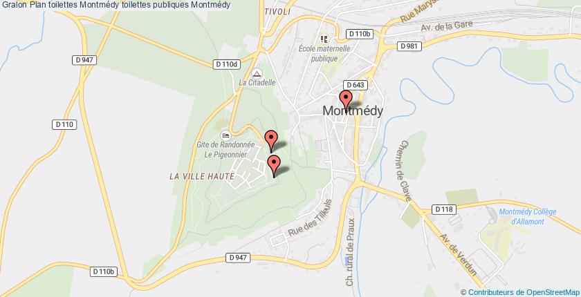 plan toilettes Montmédy
