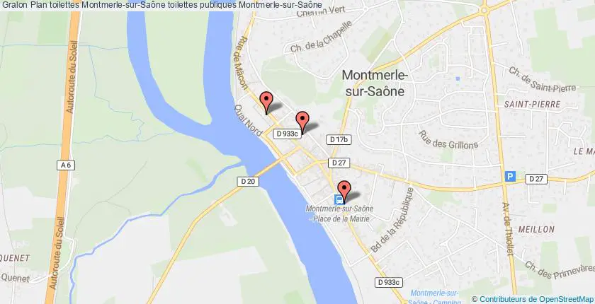 plan toilettes Montmerle-sur-Saône