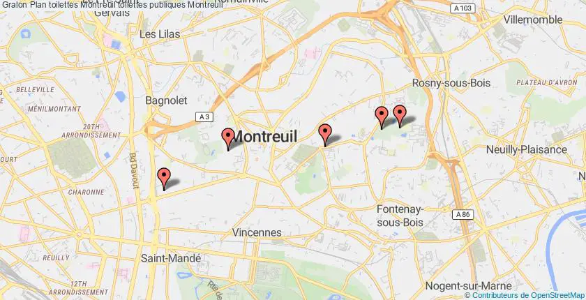 plan toilettes Montreuil