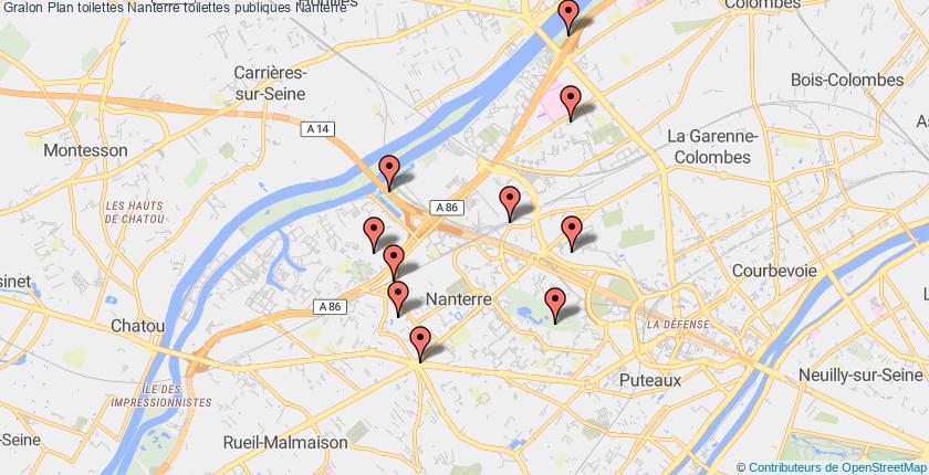 plan toilettes Nanterre