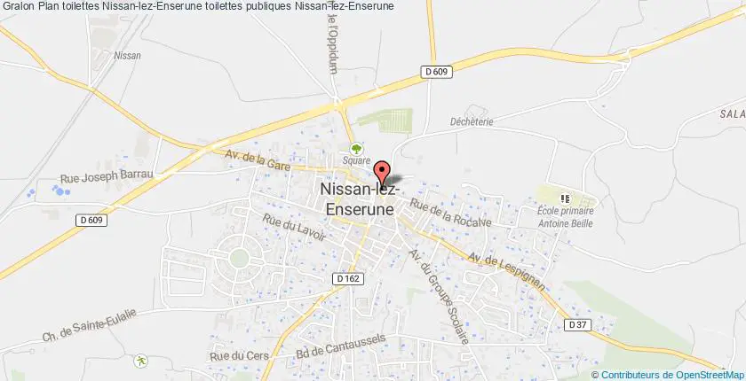 plan toilettes Nissan-lez-Enserune