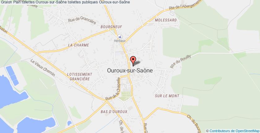 plan toilettes Ouroux-sur-Saône