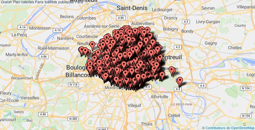 plan toilettes Paris