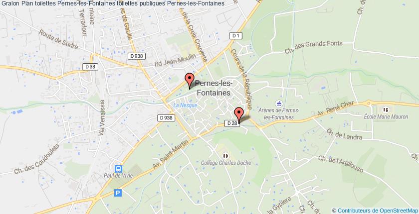 plan toilettes Pernes-les-Fontaines