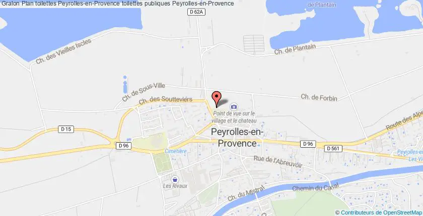 plan toilettes Peyrolles-en-Provence