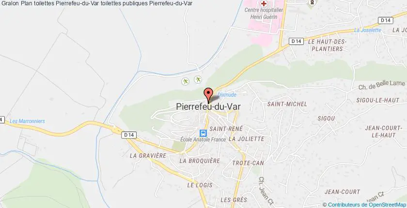 plan toilettes Pierrefeu-du-Var