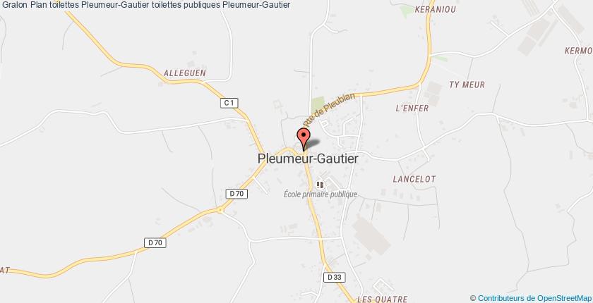 plan toilettes Pleumeur-Gautier