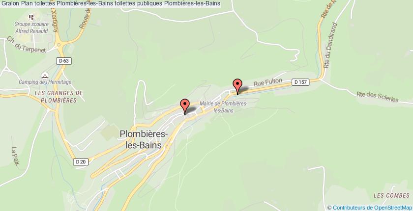 plan toilettes Plombières-les-Bains