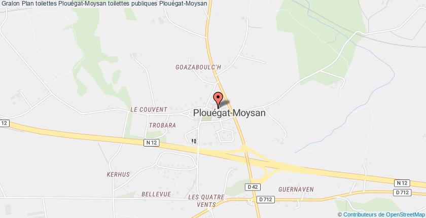 plan toilettes Plouégat-Moysan