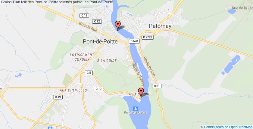 plan toilettes Pont-de-Poitte