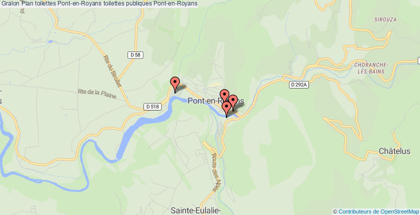 plan toilettes Pont-en-Royans