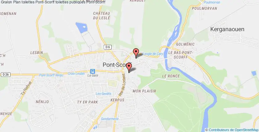 plan toilettes Pont-Scorff