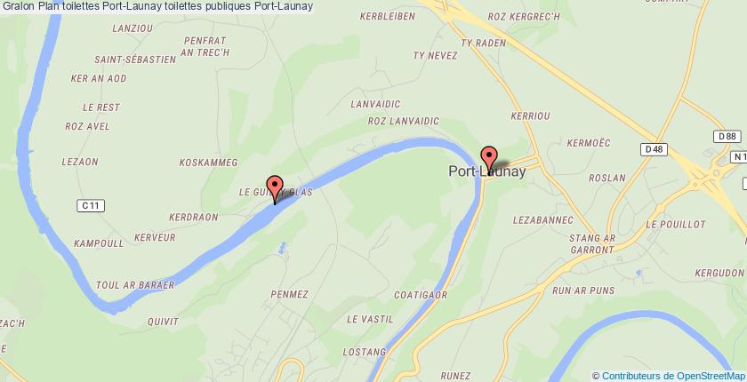plan toilettes Port-Launay