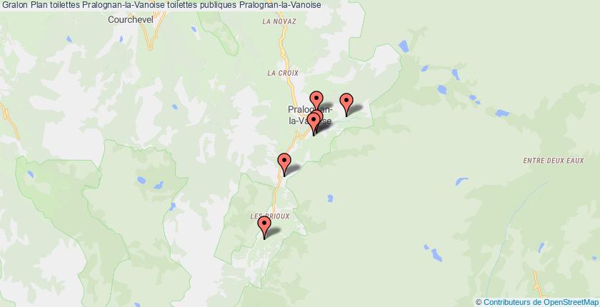 plan toilettes Pralognan-la-Vanoise