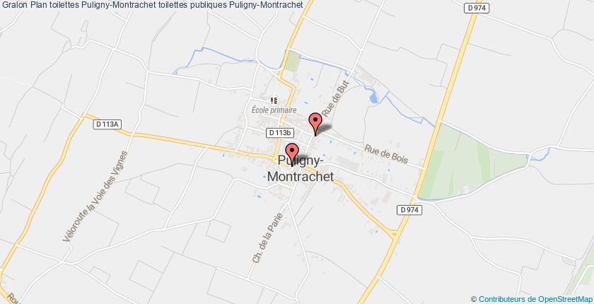 plan toilettes Puligny-Montrachet