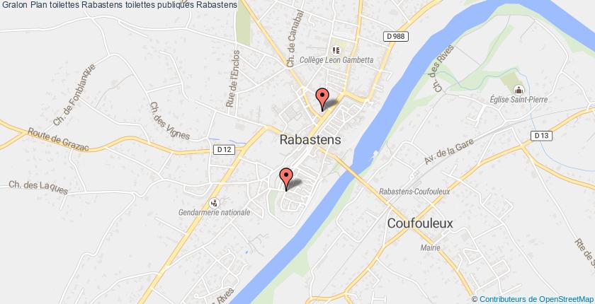 plan toilettes Rabastens