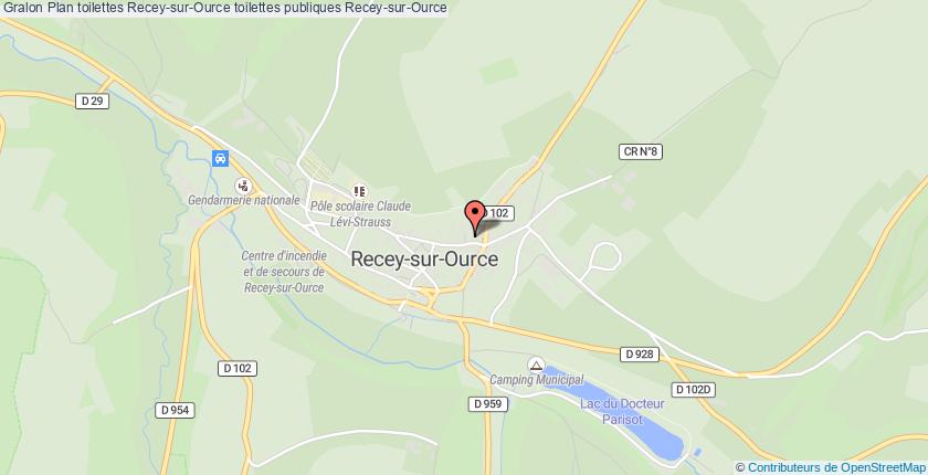 plan toilettes Recey-sur-Ource