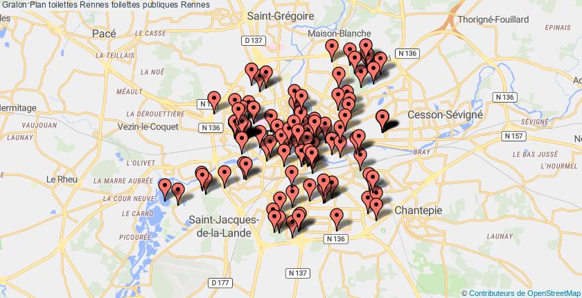 plan toilettes Rennes